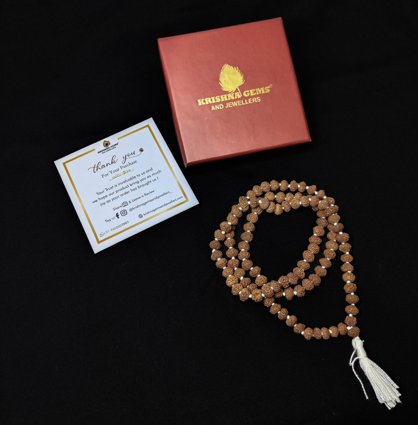9 Mukhi Rudraksha Mala - Indonesia Origin