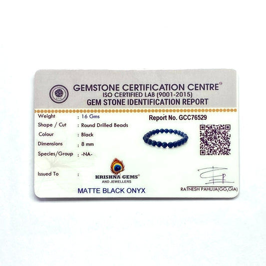 MATTE BLACK ONYX BRACELET