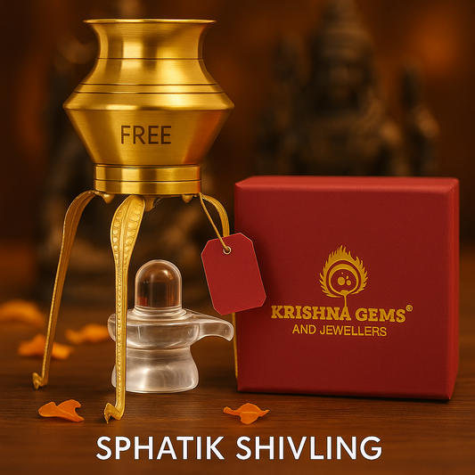 Sphatik Shivling (FREE Abhishek Stand)