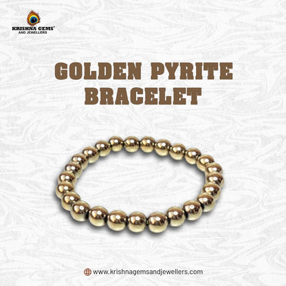 Golden Pyrite Bracelet with Certificate