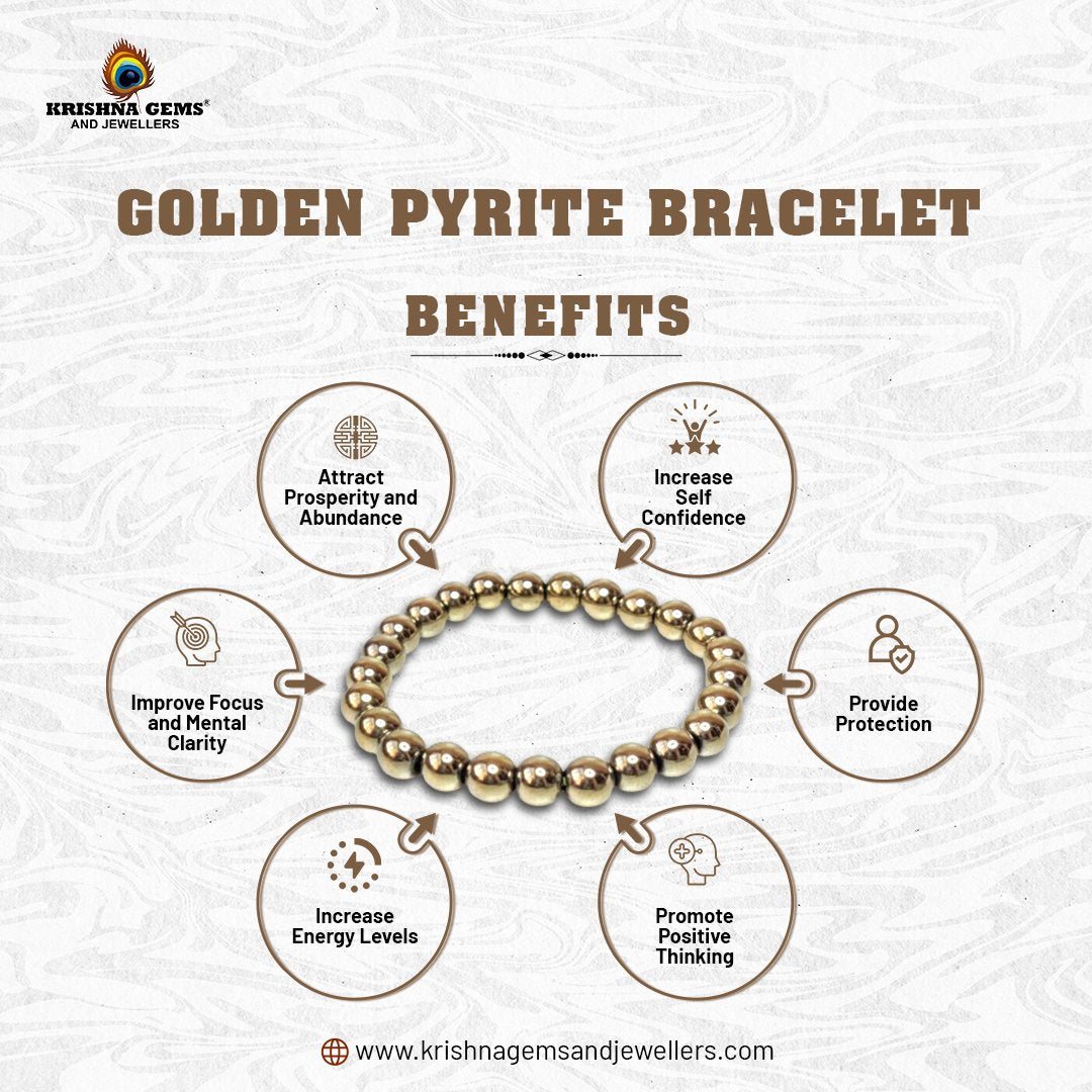 Golden Pyrite Bracelet with Certificate