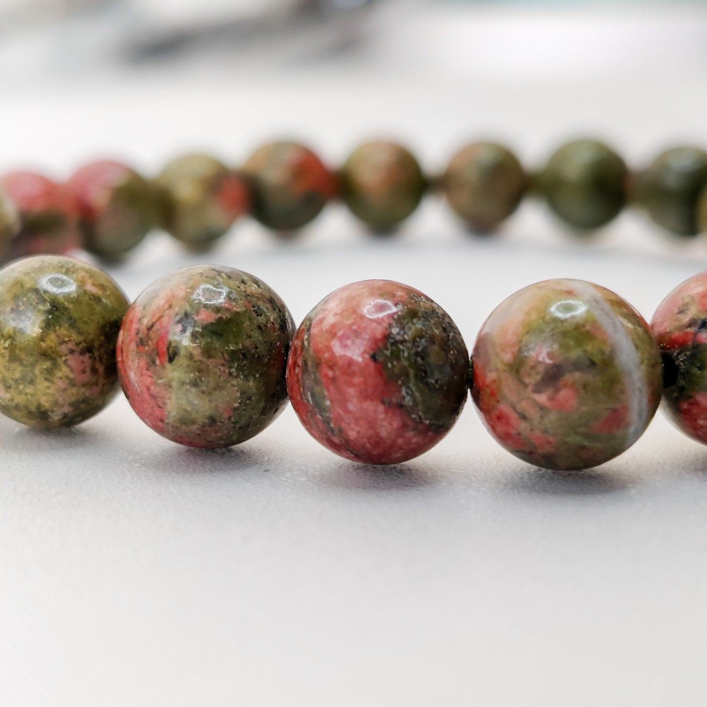 Unakite bracelet