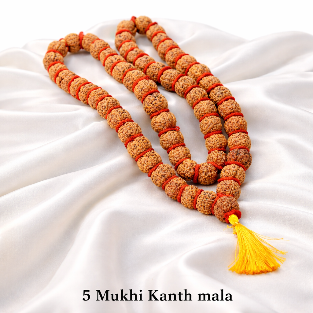 5 Mukhi Rudraksha Kantha Mala