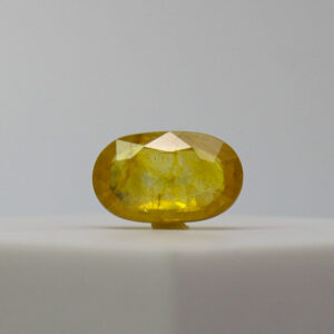 a certified original yellow sapphire